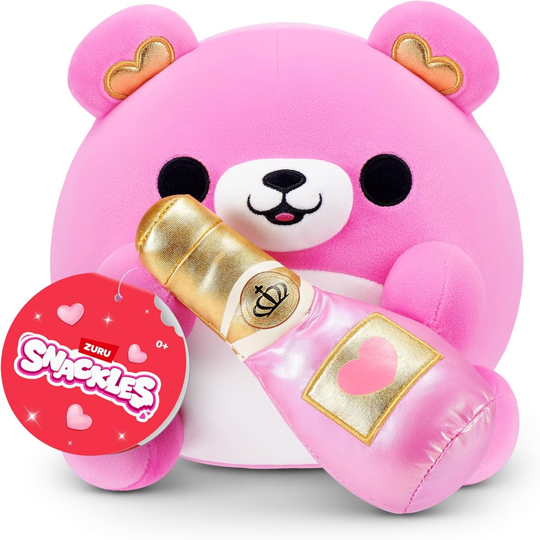 Snackles Bear and Champagne 8-Inch Plush