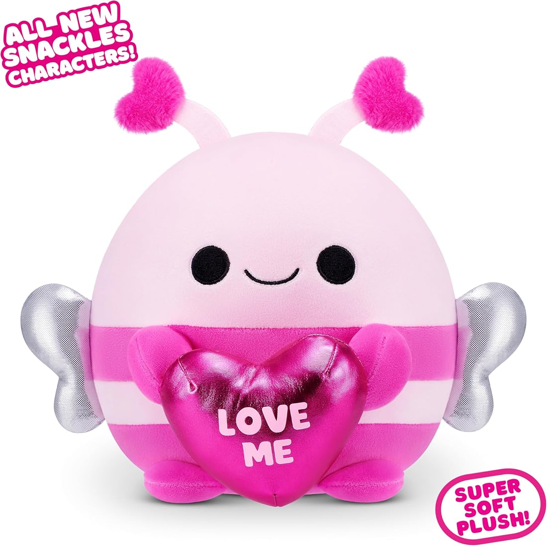 Snackles Bumblebee and Heart-Shape Chocolate 8-Inch Plush — view 4