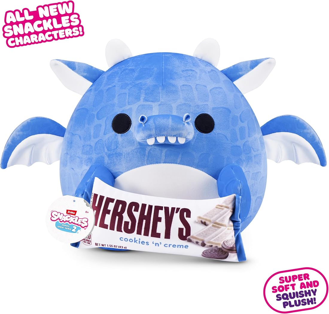 Snackles Dragon and Hershey Cookies n Cream 8-Inch Plush — view 2