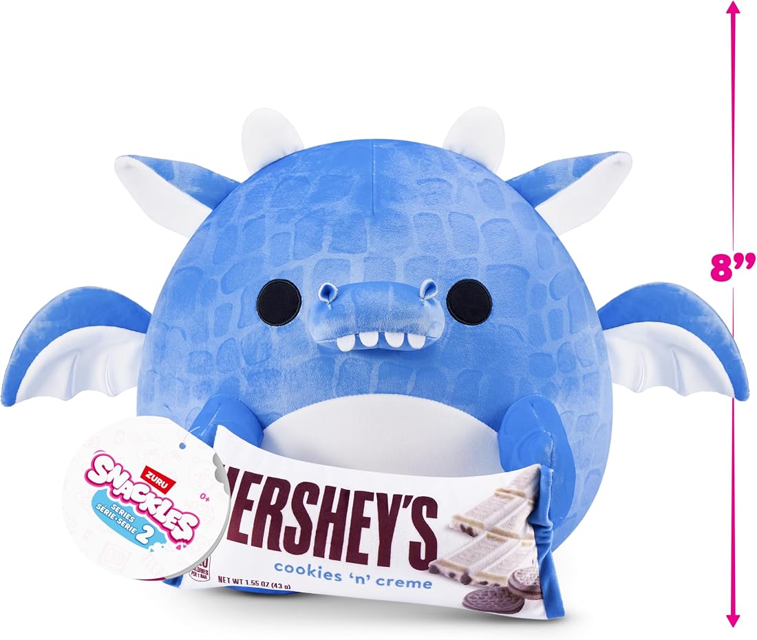 Snackles Dragon and Hershey Cookies n Cream 8-Inch Plush — view 3