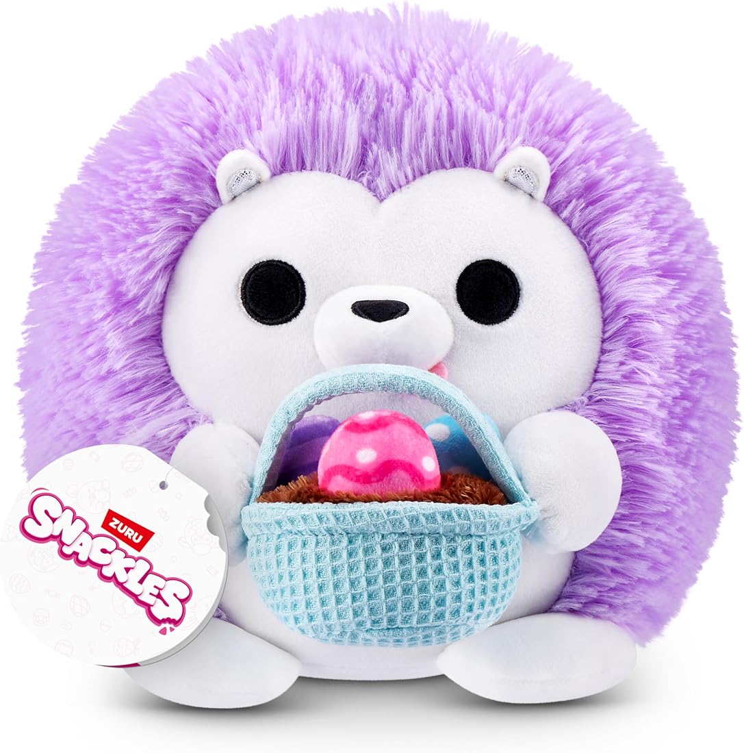 Snackles Hedgehog and Basket of Candies 8-Inch Plush