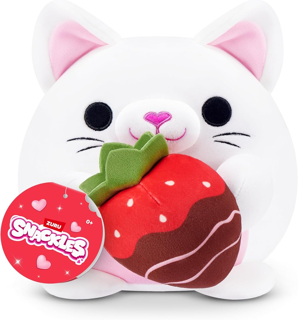 Snackles Kitten and Strawberry Chocolate 8-Inch Plush