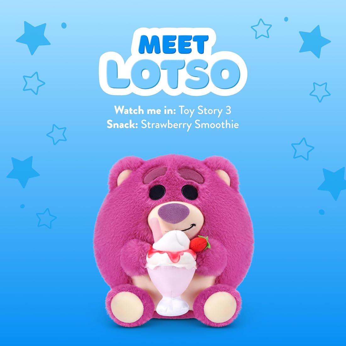 Snackles Lotso and Strawberry Smoothie 8-Inch Plush — view 2