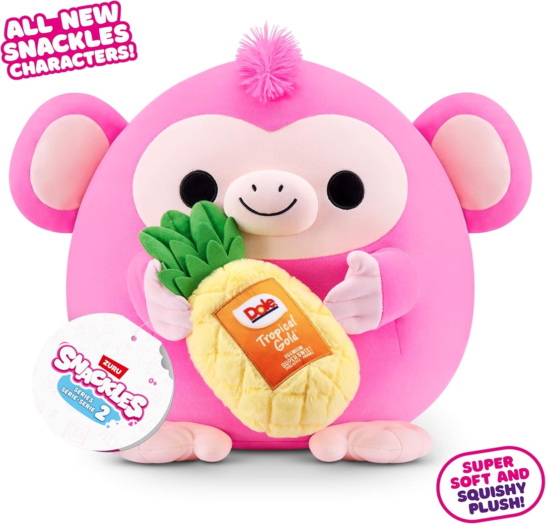 Snackles Monkey and Dole Pineapple 8-Inch Plush — view 2