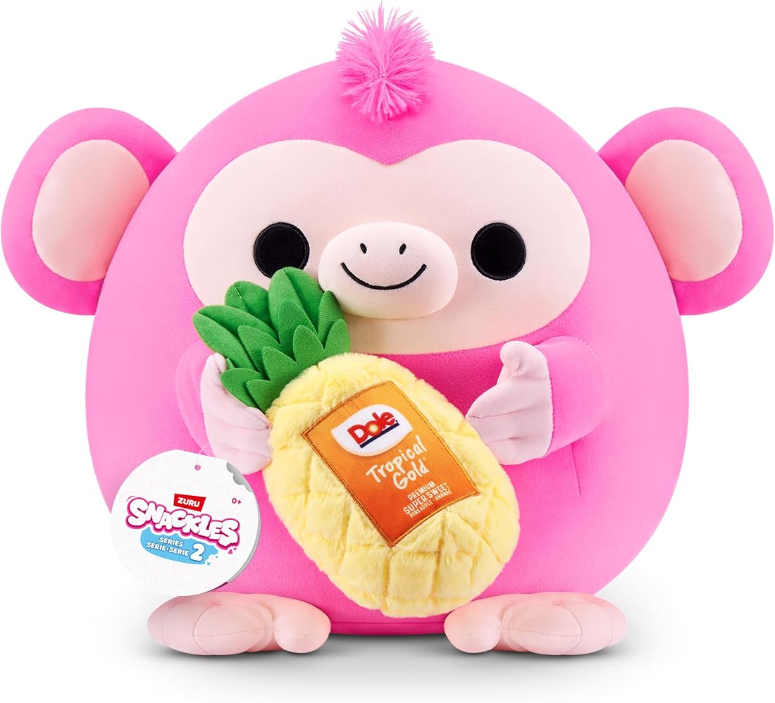 Snackles Monkey and Dole Pineapple 8-Inch Plush