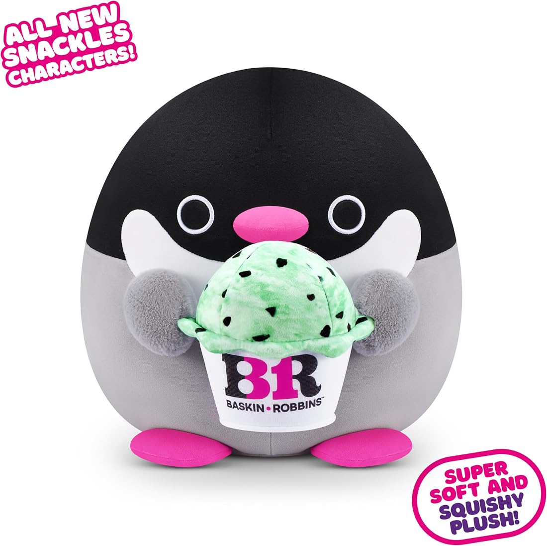 Snackles Penguin and Baskin-Robbins 8-Inch Plush — view 2