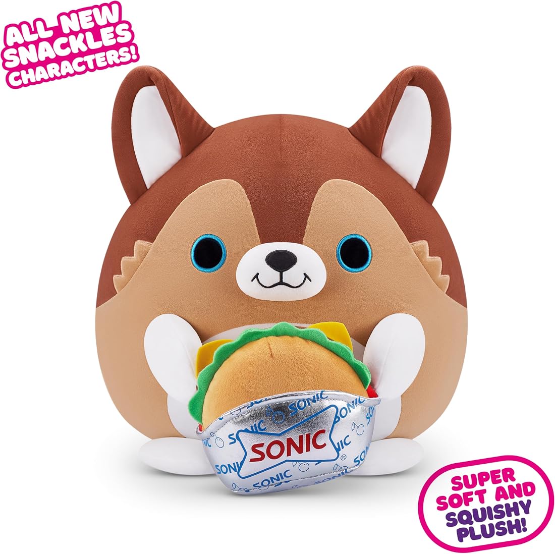 Snackles Puppy and Sonic Burger 14-Inch Plush — view 2