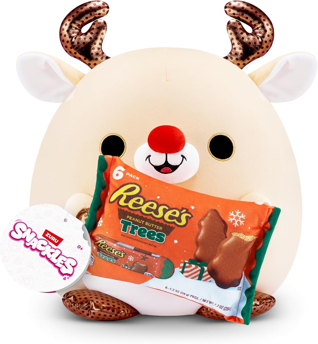 Snackles Reindeer and Reese's Peanut Butter 14-Inch Plush