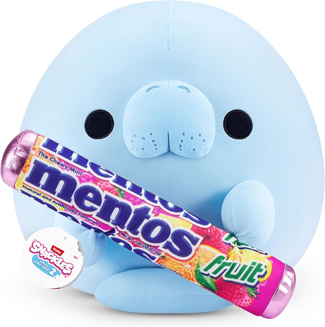 Snackles Sea Cow and Mentos Fruit 16-Inch Plush