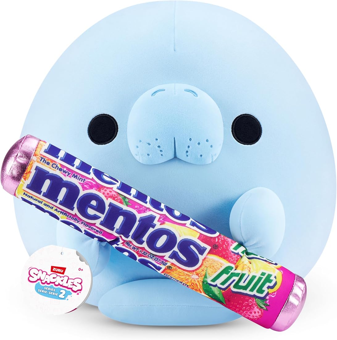Snackles Sea Cow and Mentos Fruit 8-Inch Plush