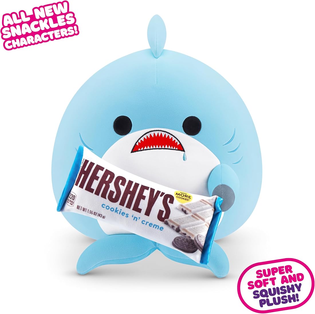 Snackles Shark and Hershey Cookies n Cream 14-Inch Plush — view 2