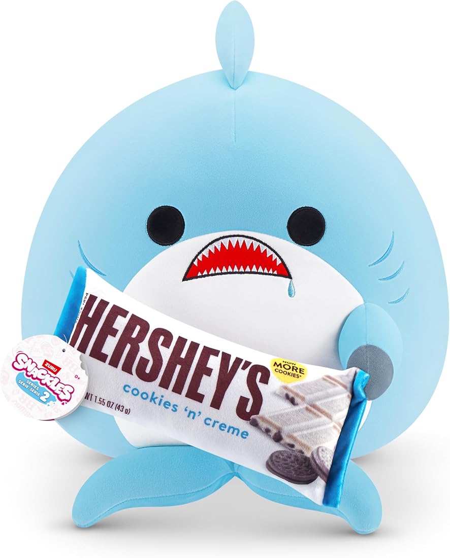 Snackles Shark and Hershey Cookies n Cream 16-Inch Plush