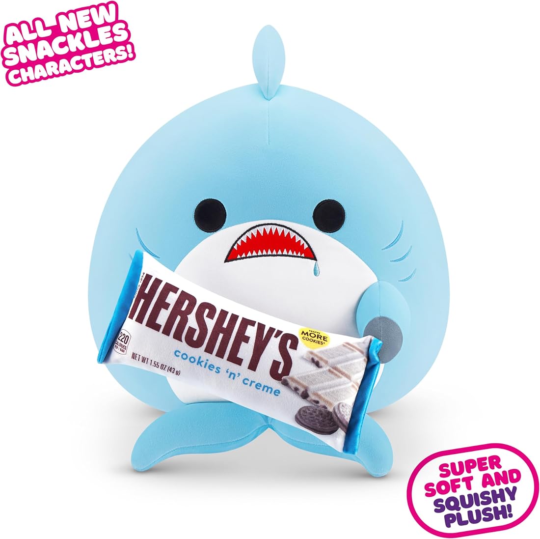 Snackles Shark and Hershey Cookies n Cream 8-Inch Plush — view 2
