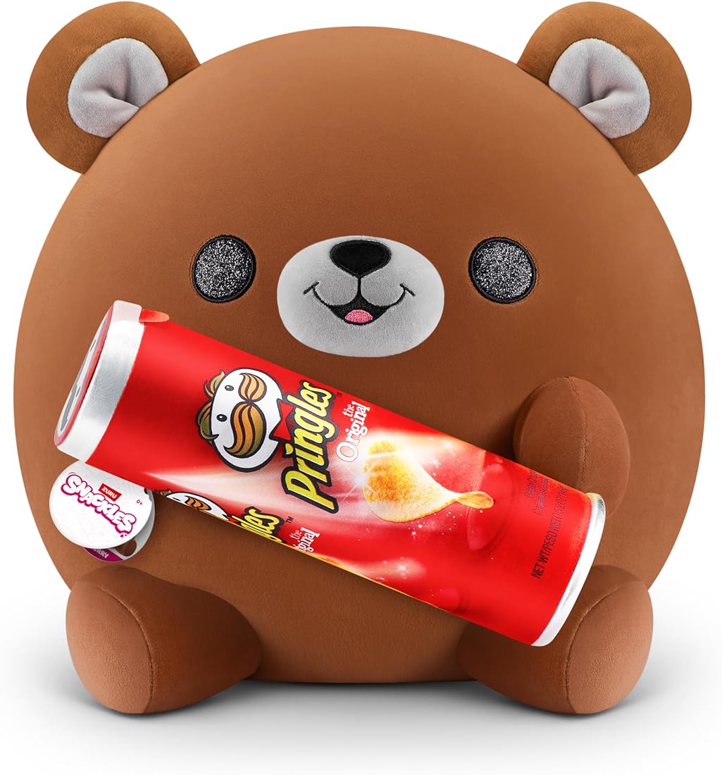 Snackles Super-Sized Bear and Pringles 14-Inch Plush