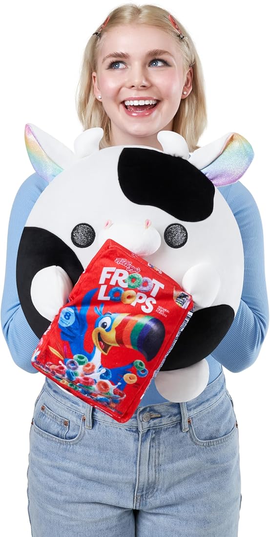Snackles Super-Sized Cow and Froot Loops 14-Inch Plush — view 3