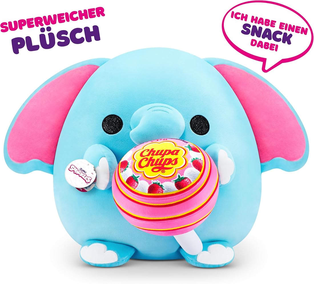 Snackles Super-Sized Elephant and Chupa Chups 14-Inch Plush — view 2