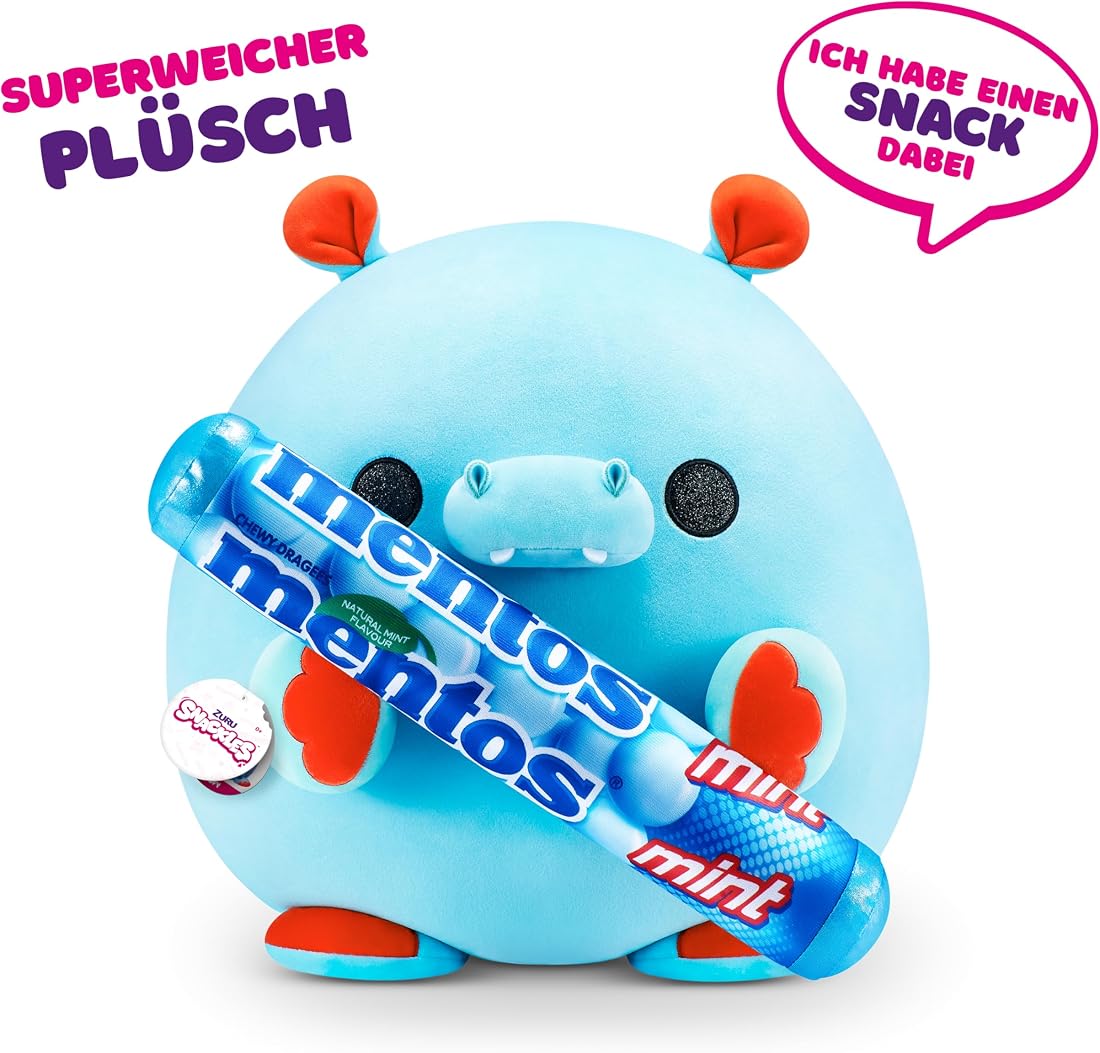 Snackles Super-Sized Hippo and Mentos 14-Inch Plush — view 2