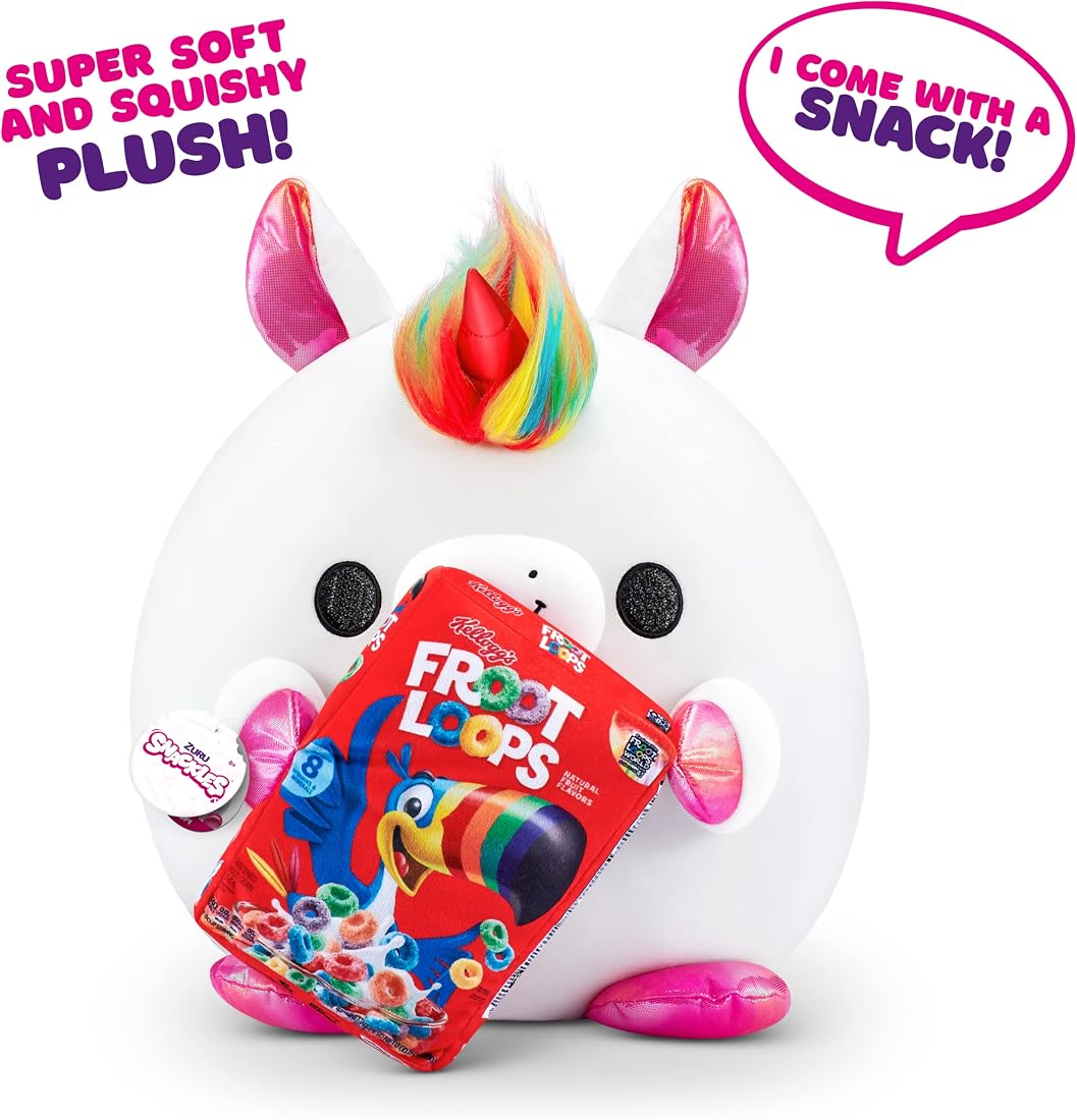 Snackles Super-Sized Unicorn and Froot Loops 14-Inch Plush — view 2