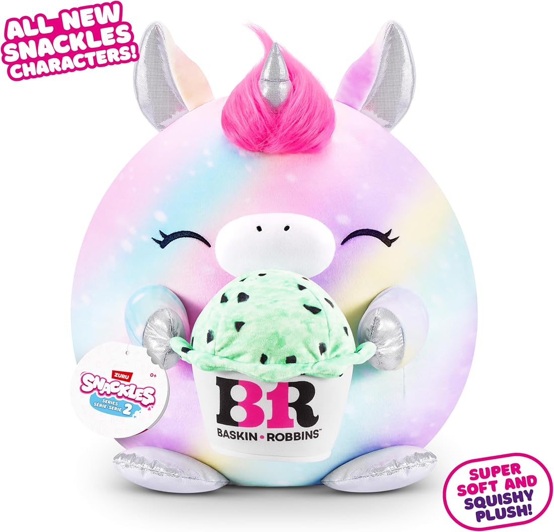 Snackles Unicorn and Baskin-Robbins 8-Inch Plush — view 2