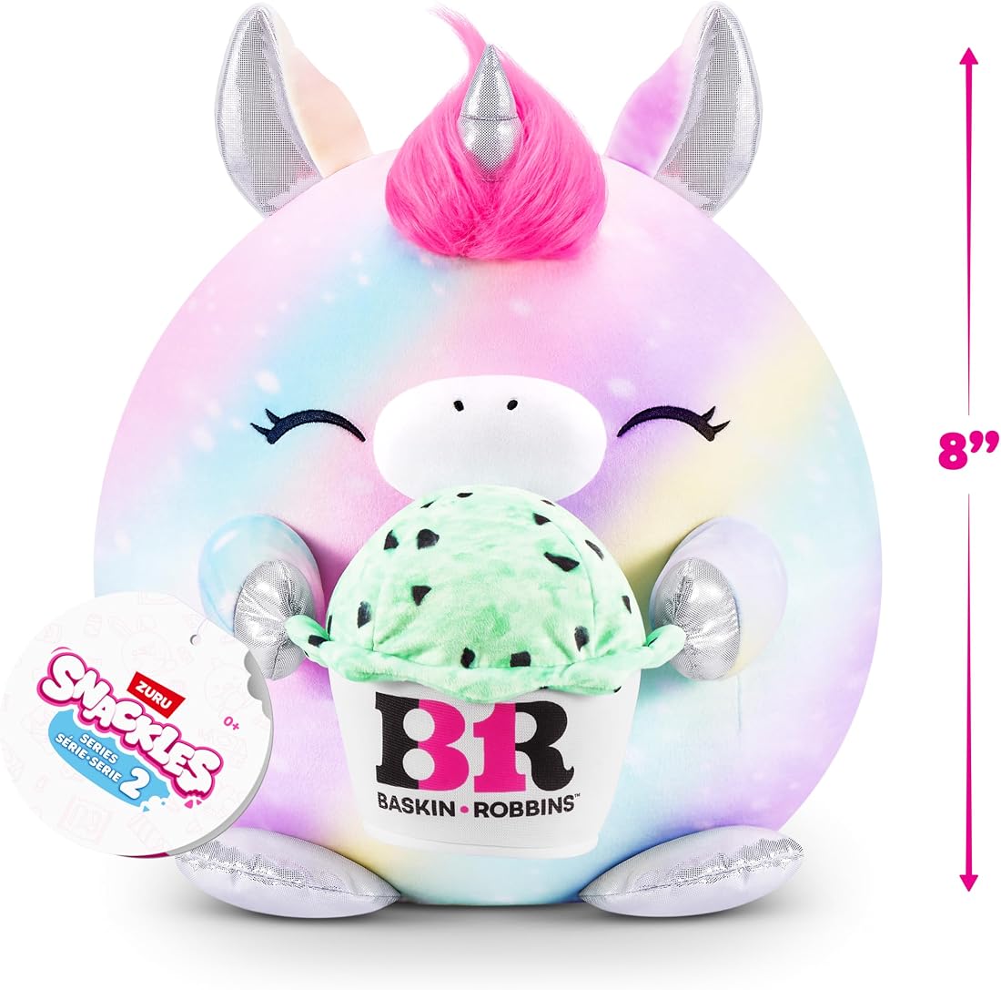 Snackles Unicorn and Baskin-Robbins 8-Inch Plush — view 3